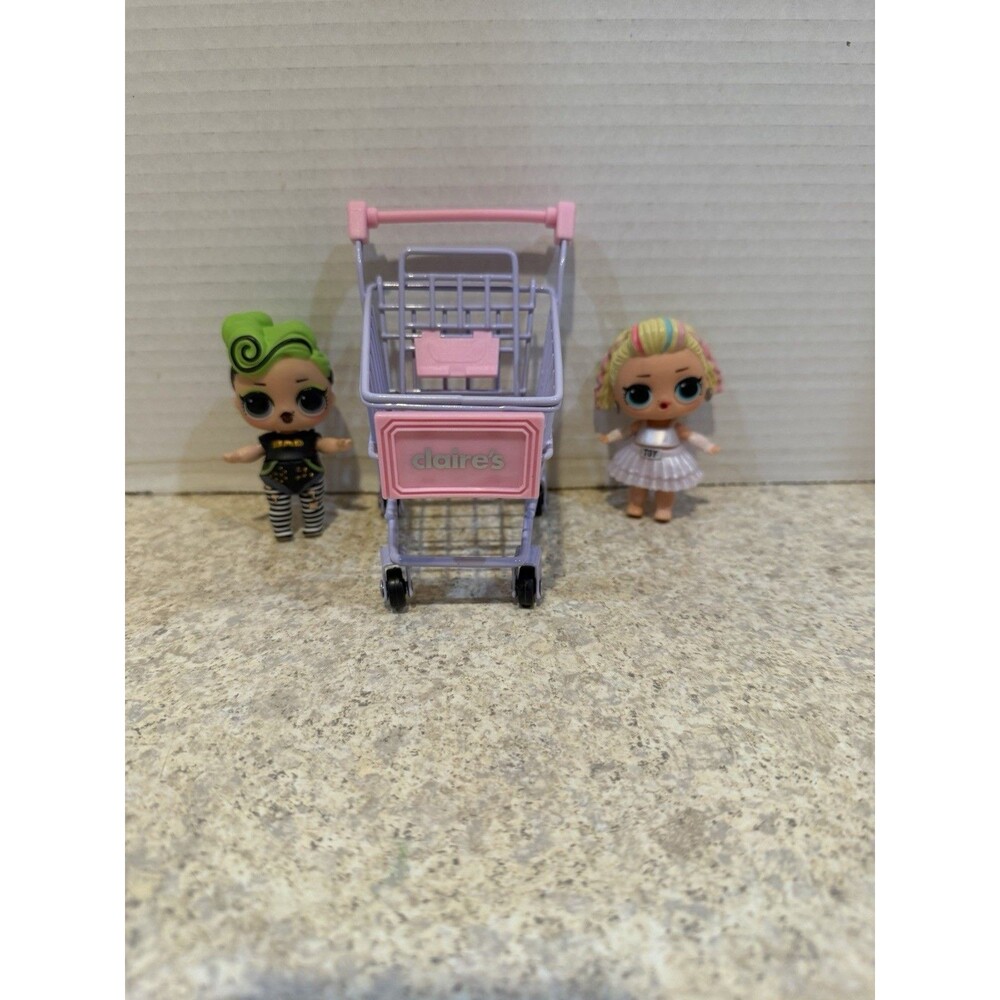LOL Surprise Doll Lot - Bhaddie (Ultra Rare) + Bonus Doll-Claire's Shopping Cart